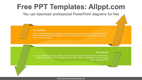 Reverse-facing arrow banner PowerPoint Diagram Template-list image