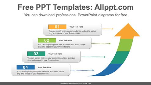 Rising arrow PowerPoint Diagram Template-list image