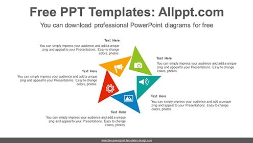 Rotation triangle PowerPoint Diagram Template-list image