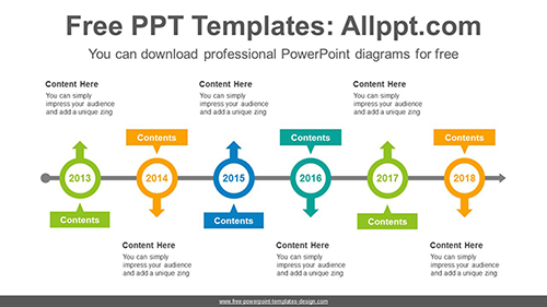 Signpost arrows PowerPoint Diagram Template-list image