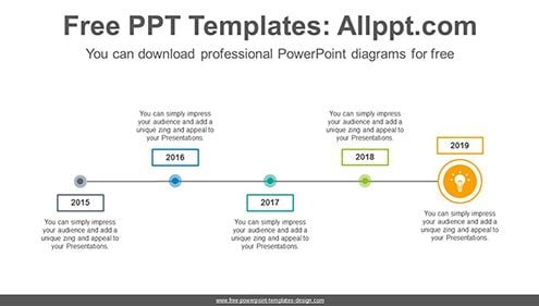 Simple line point PowerPoint Diagram Template-list image