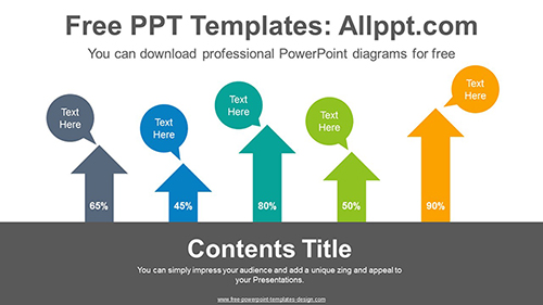 Stacked vertical arrows PowerPoint Diagram Template-list image
