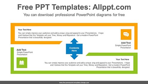 Thick line rectangle PowerPoint Diagram Template-list image