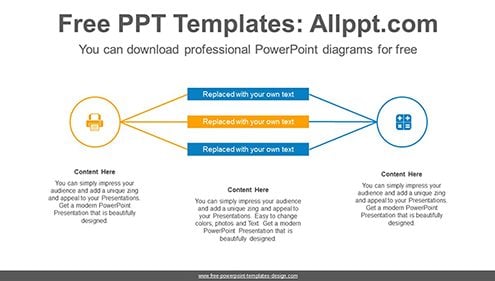 Two circle PowerPoint Diagram Template-list image
