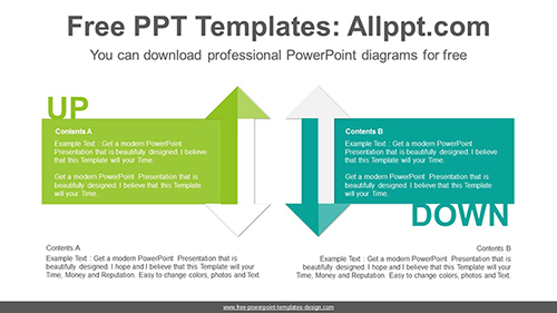 Up-down arrows PowerPoint Diagram Template-list image
