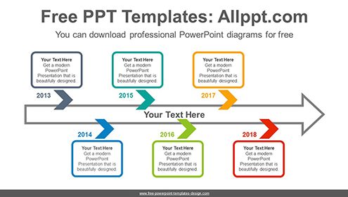 Zigzag chevron arrow PowerPoint Diagram Template-list image