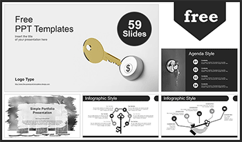 Dollar-Key-Concept-PowerPoint-Templates-List-Image-350