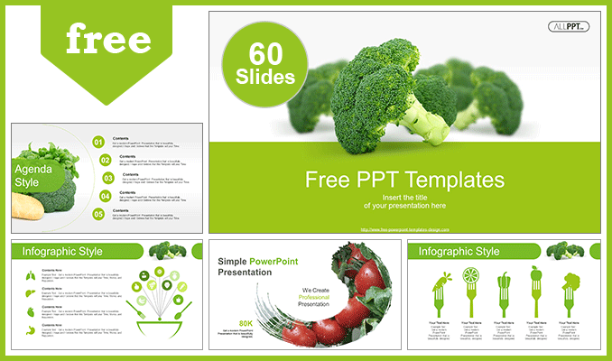 Free Powerpoint Templates Vegetables - FREE PRINTABLE TEMPLATES