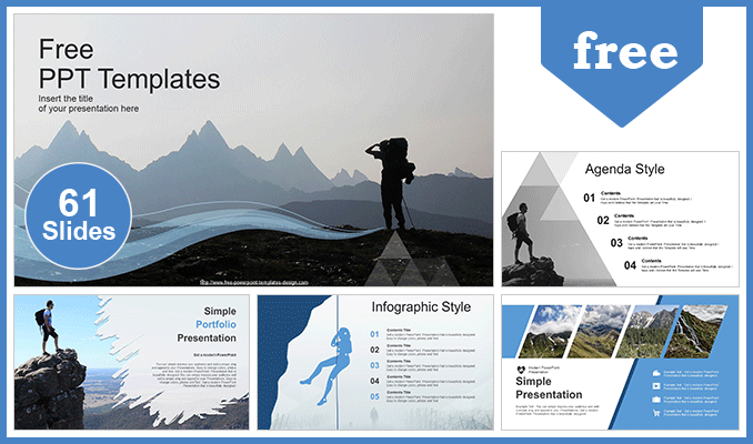 Successful -Hiker-PowerPoint-Templates-Feature-Image