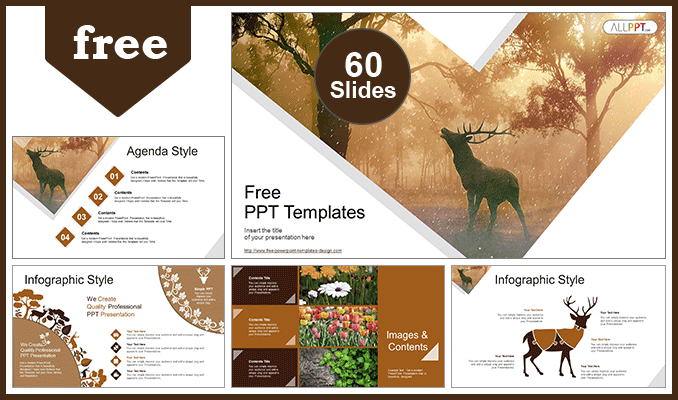 Red-Deer-PowerPoint-Templates-Feature-Image