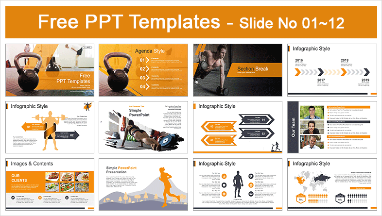Workout-with-Kettle-Bell-PowerPoint-Templates-preview-01
