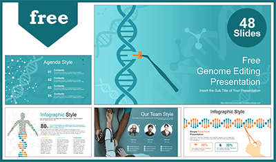 Genome Editing Medical Powerpoint Templates For Free