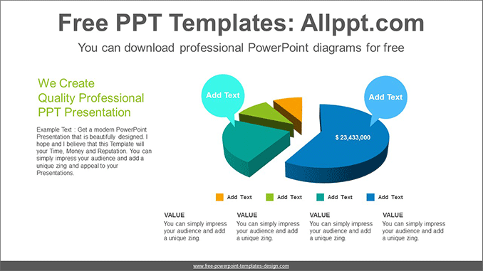 3d Pie Chart Powerpoint Diagram Template 3d Pie Chart Powerpoint Diagram Template