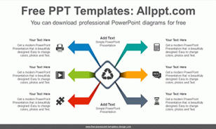 Center-symmetry-arrow-PowerPoint-Diagram-Template-list-image