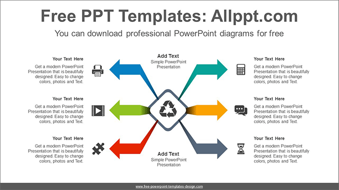 Center-symmetry-arrow-PowerPoint-Diagram-Template-post-image