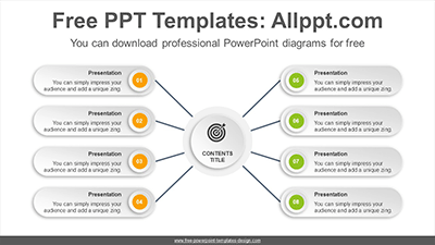 Center-symmetry-paper-banner-PowerPoint-Diagram-Template-list-image