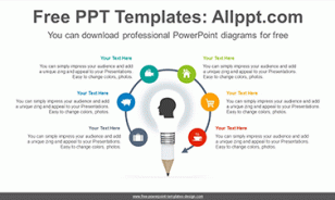 Light bulb pencil PowerPoint Diagram Templates-list-image