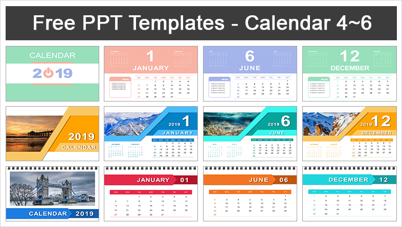 Photo Calendar Template 2019 from www.free-powerpoint-templates-design.com