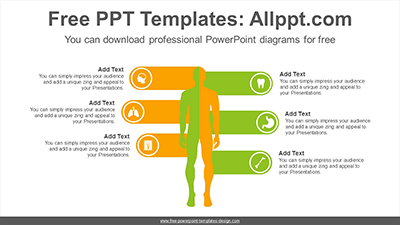 Man two parts comparison PowerPoint Diagram Template Man two parts