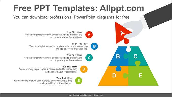 Pyramid Puzzle Powerpoint Diagram Template Pyramid Puzzle Powerpoint Diagram Template