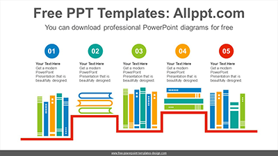 Shelf-arranged-books-PowerPoint-Diagram-Templates-list-image