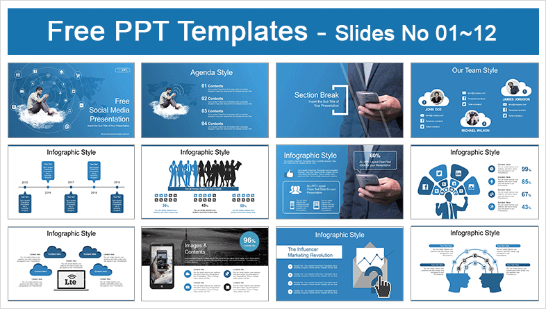 Social Networking Site Template from www.free-powerpoint-templates-design.com