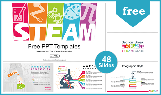 Steam-Education-PowerPoint-Templates-Features