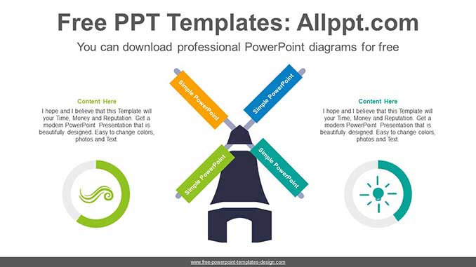 Comparative doughnut charts PPT Diagram-post image