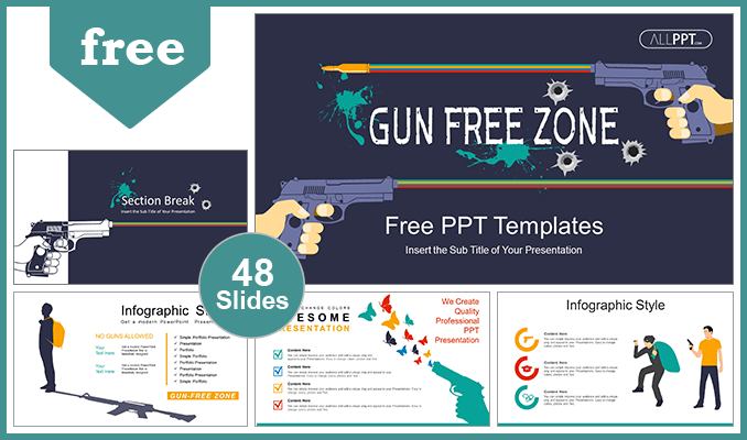 Gun Free Zone Powerpoint Templates For Free