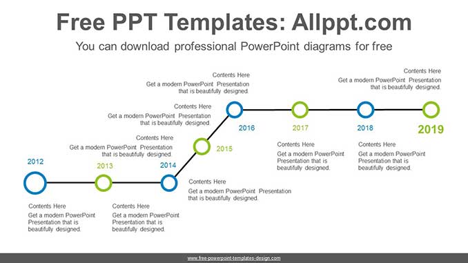 Horizontal point PowerPoint Diagram-post-image
