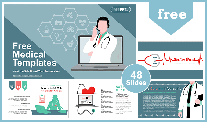 Online Doctor Medical Powerpoint Templates
