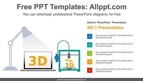 3D Printers PowerPoint Diagram-list image