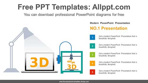3D Printers PowerPoint Diagram-list image