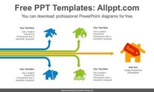 5 Stem Trees PowerPoint Diagram-list image