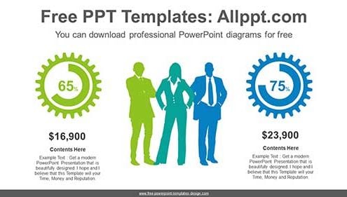 Business People chart PowerPoint Diagram-list image