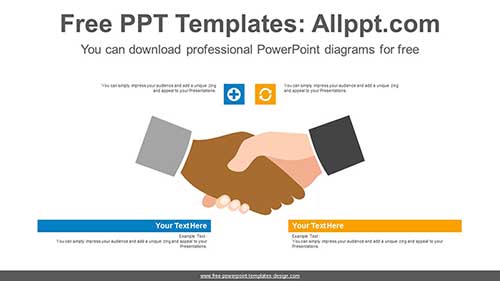 Business handshake PowerPoint Diagram-list image