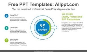Coffee Cup Doughnut Chart PPT Diagram-list image