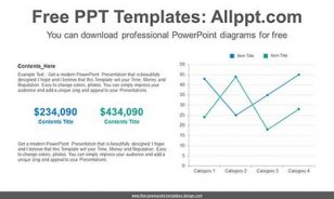 Comparative Line Chart PPT Diagram-list image