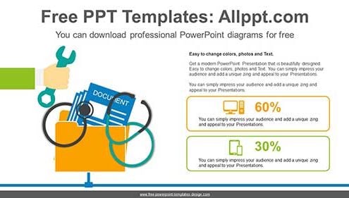 Computer Repair PowerPoint Diagram-list image