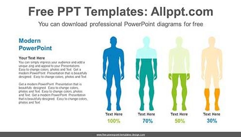 Equivalent slice chart PowerPoint Diagram-list image