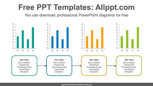 Four Bar Chart PowerPoint Diagram-list image
