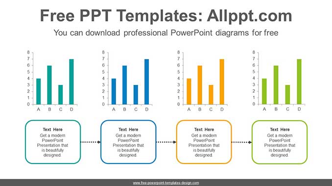 Four Bar Chart PowerPoint Diagram-post image