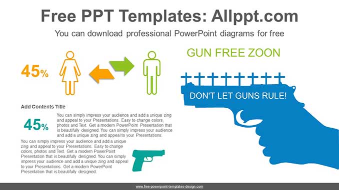 Gun Risk Comparison PowerPoint Diagram-post image