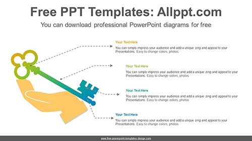 Hand-Holding Key PowerPoint Diagram-list image