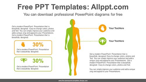 Human Silhouette Comparison PPT Diagram-list image