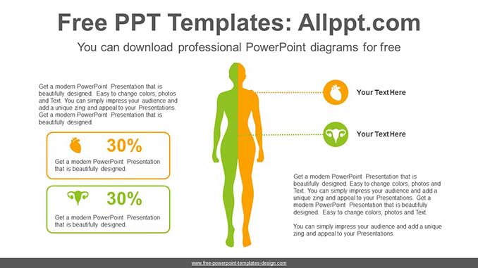 Human Silhouette Comparison PPT Diagram-post image