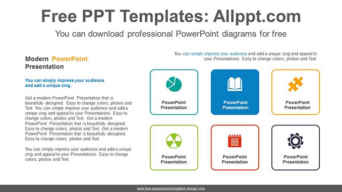 Icon Text Box PowerPoint Diagram-post image