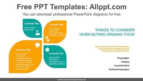 Petals Banner PowerPoint Diagram Template-list image