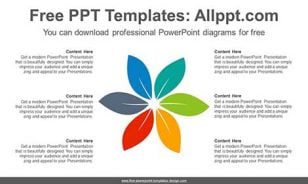 Radial Petals PowerPoint Diagram-list image