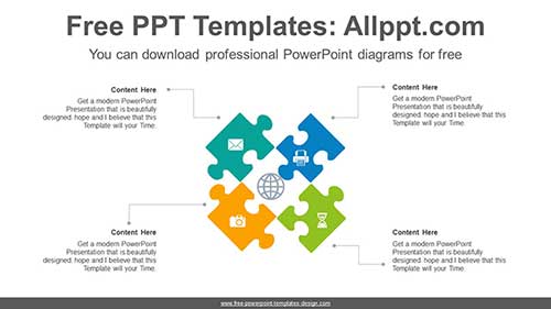 Radial Puzzle PowerPoint Diagram-list image